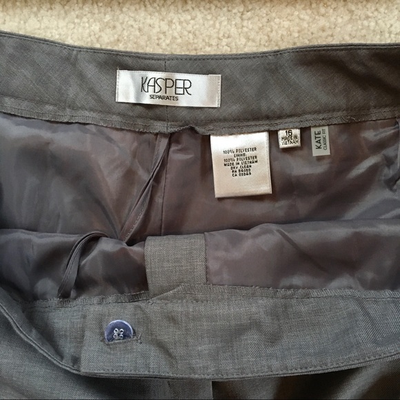 *NEW* Kasper Separates Kate Classic Fit Relaxed Slacks - Size 16 - Picture 5 of 7